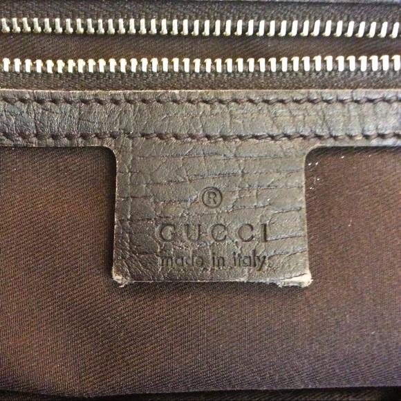 Gucci Signature Brown Canvas Tote w/ FOB Charms - Picture 6 of 6